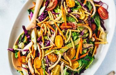 Chinese Chicken Salad with Nut Dressing