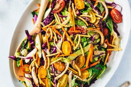 Chinese Chicken Salad with Nut Dressing