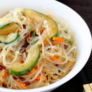 Spicy ShiratakAi Noodle Salad