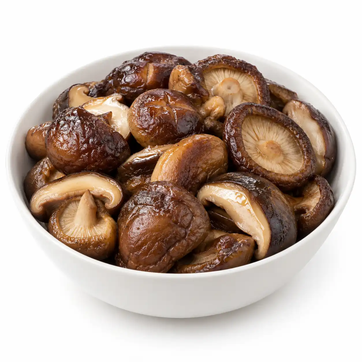 Ciuperci shiitake înmuiate, gata de gătit