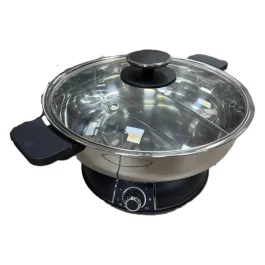 Oală electrică hot pot cu 2 compartimente YX 30cm
