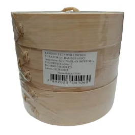 Steamer bambus 6 inch (15 cm) – 2 coșuri + capac