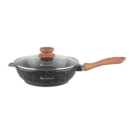 Tigaie din aluminiu cu capac Goldmann 28cm GM-0128L Tigaie din aluminiu cu capac Goldmann 28cm GM-0128L